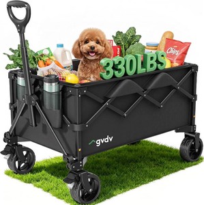 $56 GVDV CW35 Wagons Carts Foldable, 42 in Extended Handle Collapsible Wagon