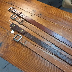 Large lot of (4) Leather Belts