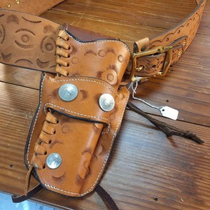 Western Style Gun Belt with Holster