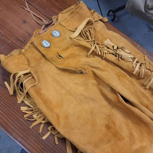 Traditional Buckskin Leather Pants