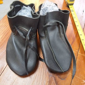 Half boots - medieval or Viking style turn-shoes