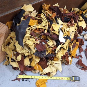 Gunny Sack back Chock full of Leather Straps