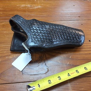 Bianchi Model #350 Hurricane Patented Leather Duty Holster made for .38  .357 Magnum