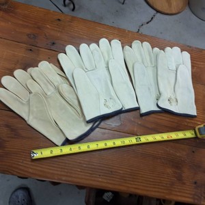 Lot of (3) Pairs of Leather Gloves