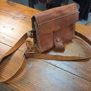 Swiss Army Style leather map, medic, or utility satchelpouch