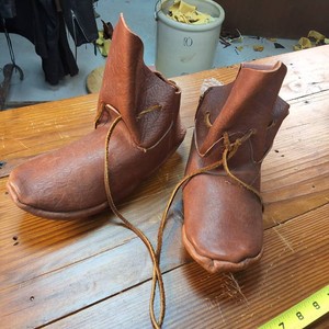Hand Made Leather Turn shoe, half boot
