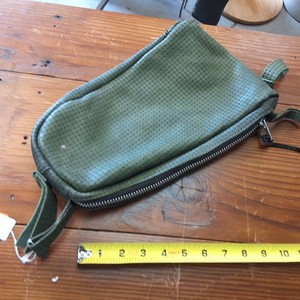 Unique Green Dyed and Metal Zippered travel bag