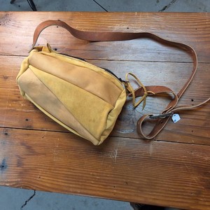 Unique design shoulder bag with long leather strap