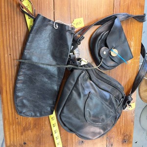 Lot of (3) Small Leather purses and pouches