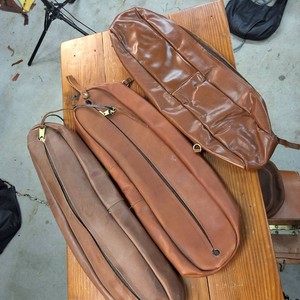 Trail Riding Cases lot of (3) hand made by Wayne West (also known as cantle bags - zippered)