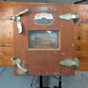 Vintage Buckeye Incubator Hatch Door - Over 90 years old