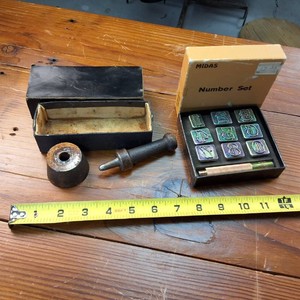 Leather Working Number Set Stamps and grommet punch