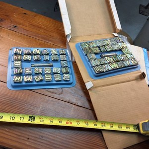 Double Set Stamp Dies For Lettering Leather
