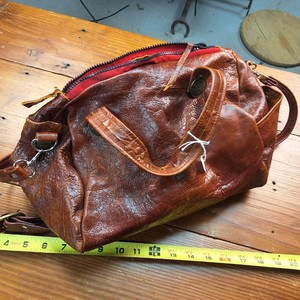 Shiny leather purse