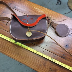 Suede and Leather possibilities pouch