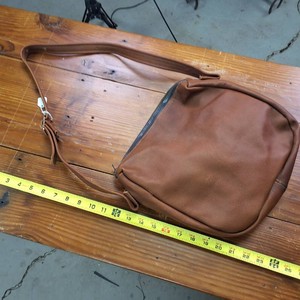 All leather hand bag