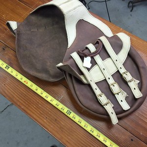 Cool looking black and white Saddle Bags