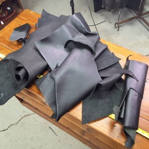 Bunch of Black Leather Pieces in one lot