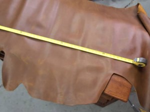 Lot of (2) Large Leather Hides