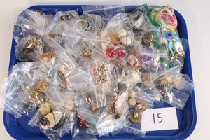 Large Lot of Bagged Costume Jewelry