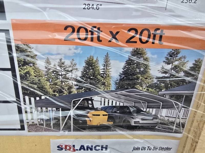 SDLAUNCH Steel Car Port 20 x 20