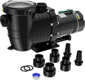 $190 2HP AboveIn Ground Pool Pump, 115V230V 6900GPH Self Priming