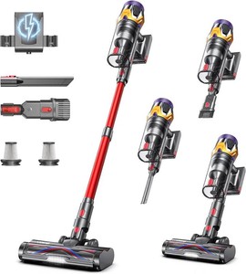 $160 Cordless Vacuum Cleaner, Upgraded 55KPA 650W 70Mins Stick Vacuum with Hurricane Mode, Self-Standing, Touch Screen, 1.8L Dust Cup, Anti-tangle Wireless Vacuum, Vacuum Cleaners for HomePet HairCarpets