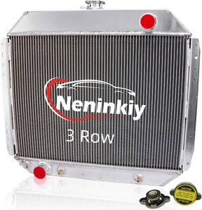 $246 Radiator-Neninkiy 3 Row Aluminum Radiator Compatible with 1966-1979 Ford F100 F150 F250 F350 F500 Bronco Truck 1967 1968 1969 1970 1971 1972 1973 1974 1975 1976 1977 1978 Automotive Cooling Radiator