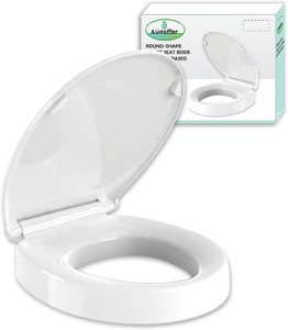 Raised Toilet seat 2.91 inch Round, 16.5 x 14.3inch Compatible