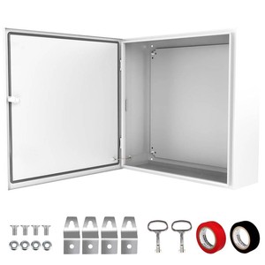 $128 Outdoor Electrical Box 24 x 24 x 8 Nema 4X Enclosure Waterproof Junction Box Electrical Enclosure Lockable Weatherproof Enclosure Box