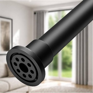 ALLZONE Heavy Duty Tension Curtain Rod for Window, 83-123 In., Secure Lock