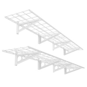 FLEXIMOUNTS 2-Pack 1x6ft Garage Shelving, White, Classic Series