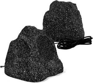 STUDIOFINIX 4 Inches Bluetooth Rock Speakers Outdoor Waterproof, 200W Powerful Bass & All Weather, for Backyard Garden Pool Deck BBQ Porch (Pair)