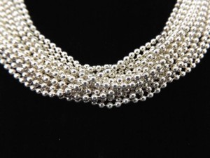 .925 Sterling Silver Multi Strand Necklace