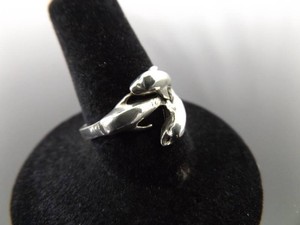 .925 Sterling Silver Dolphin Ring Size 7.75