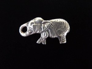 .830 Sterling Silver Elephant Brooch