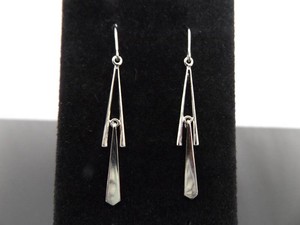 .925 Sterling Silver As New Dangle Hook Earrings