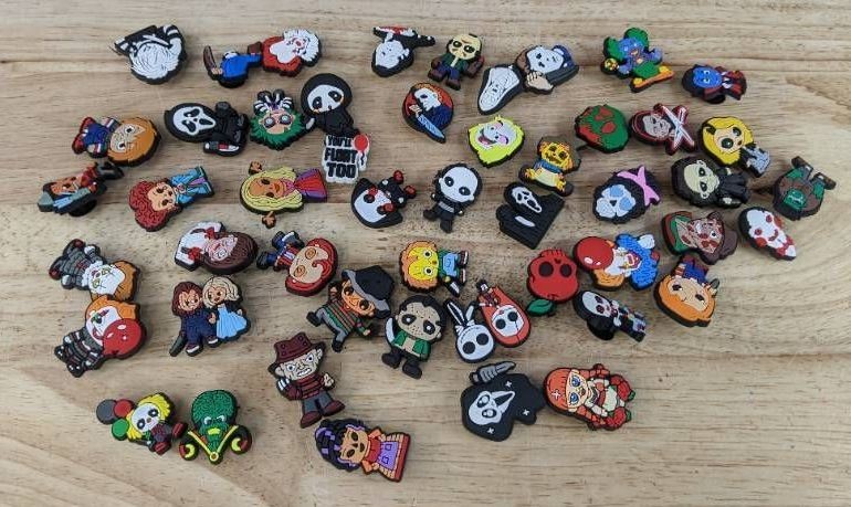 50 Brand New Scary Movie Character Croc Charms