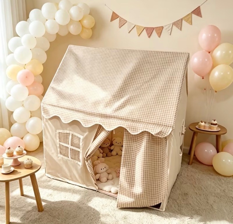 Kids Playhouse Fabric Indoor Play Tent - Brand New