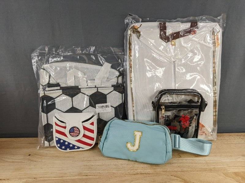 5 Assorted Bags & Clutches - Brand New