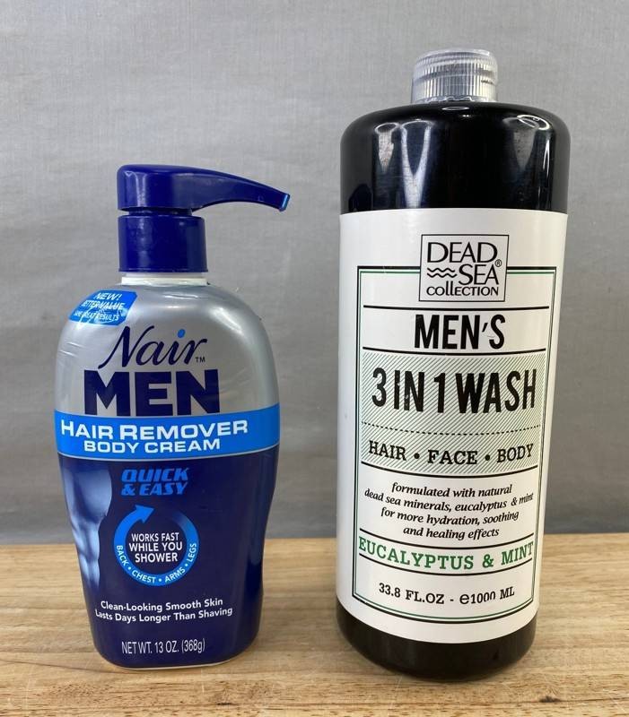 Nair Men Hair Remover & Dead Sea Collection Mens Wash - Brand New