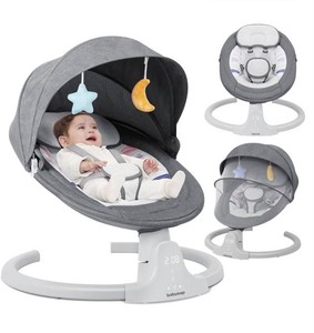 Babyep BE-BC01 Auto Baby Swing, Bluetooth App, Grey, $69 Retail - Brand New