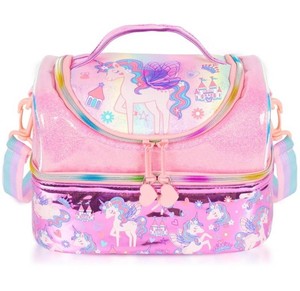 Double-Decker Unicorn Insulated Lunch Bag, Pink and Purple Unicorn - Brand New