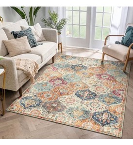 Moynesa 3 x 5 Moroccan Trellis Area Rug, Oriental Accent - Brand New
