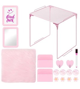 mOKO Pink Locker Organizer Shelf & Accessories, 17 Pieces - Brand New