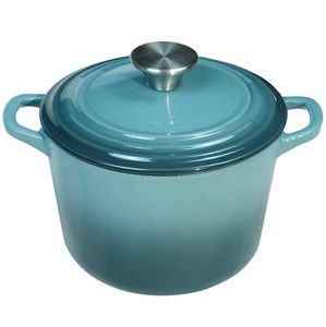 Flavehc 1.8-Qt Enameled Cast Iron Dutch Oven, Slate Blue - Brand New
