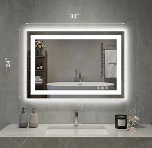 EDX Anti-Fog 32 x 24 LED Bathroom Mirror, White, $63 Retail - Brand New