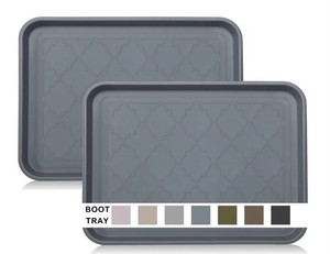 Pet Boot Tray 16.7 x 12.8, Gray, 2 Total - Brand New