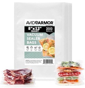Avid Armor 8 x 12 Quart Food Storage Vacuum Sealer Bags, 200 Total - Brand New