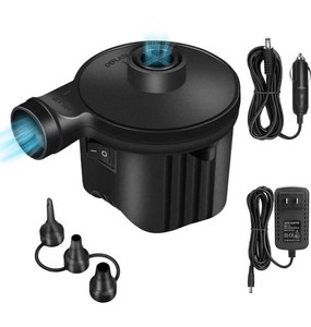 Portable Electric Black Air Pump - 110V AC  12V DC - Brand New